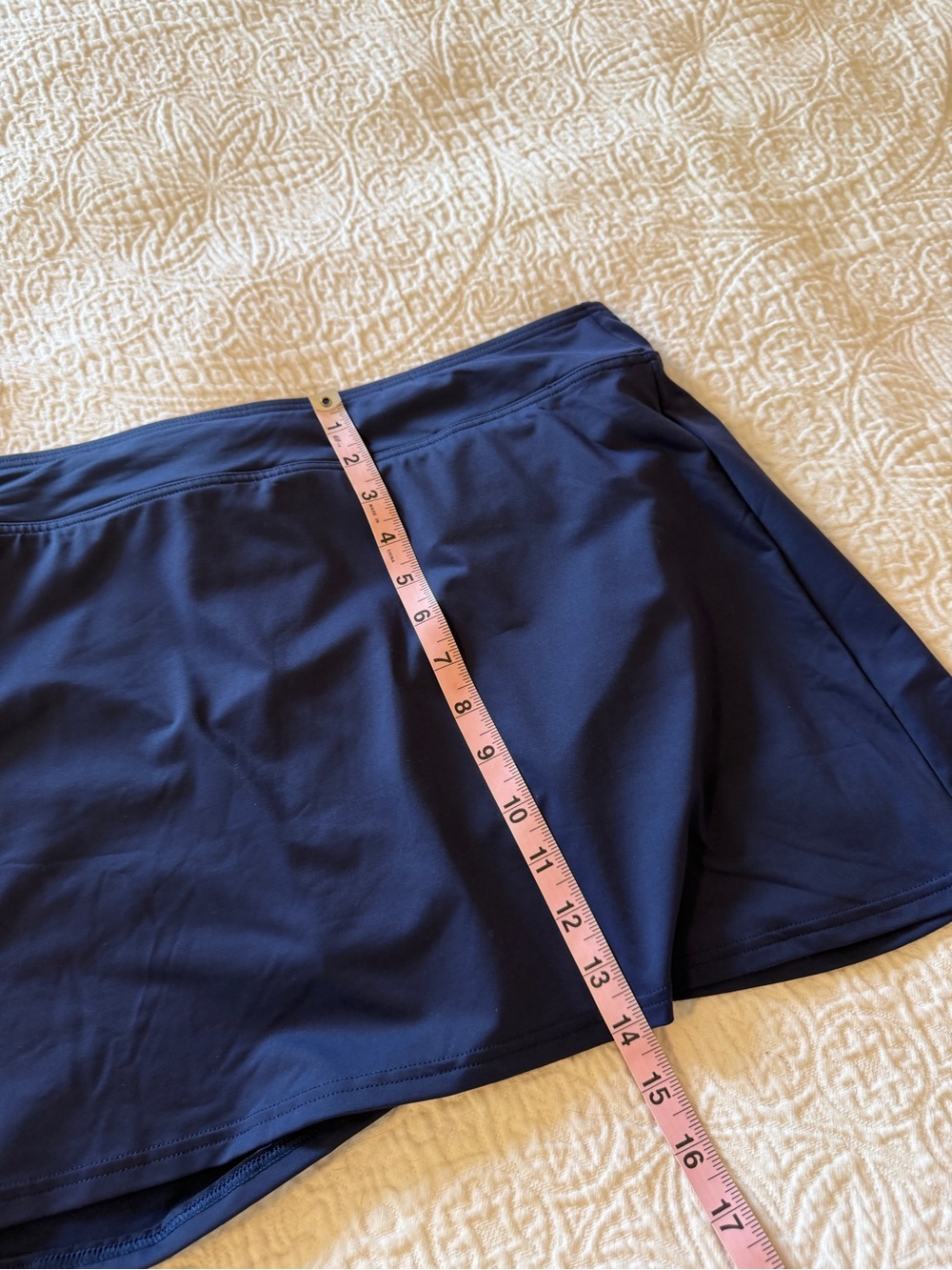 Lands End Swim Skirt Swim Bottoms NWT Navy Blue 12 - Picture 5 of 7